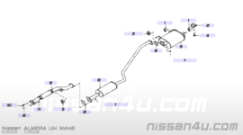 Middendemper Nissan Almera N16 K9K / YD22DDT 20300-5M571