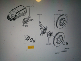 Bearing assy-front wheel Nissan Primastar X83 40210-00QAK