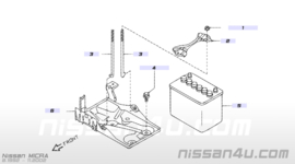 Frame-battery fix Nissan 24420-M7000 narrow C23/ CG23/ K10/ K11/ M10/ N10/ S13/ T12/