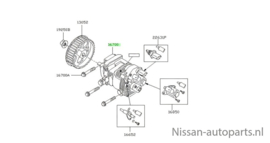 Fuel injection pump K9K Nissan 16700-00Q0W E11/ J10/ JJ10 Used part.