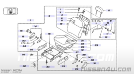 Bestuurdersstoel Nissan Micra K11 87050-95B12