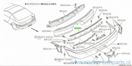 Retainer-rear bumper, upper Nissan 100NX B13 85240-61Y00 Used part.