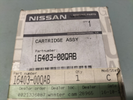 Cartridge fuel filter Nissan 16403-00QAB Original.