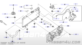 Bovenste koelwaterslang radiateur YD22DDT Nissan 21501-BN305