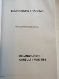 Cursusboek '' EPD service technicus Nissan ''