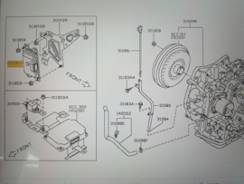 Control unit automaatbak Nissan Juke F15 31036-1KA0E