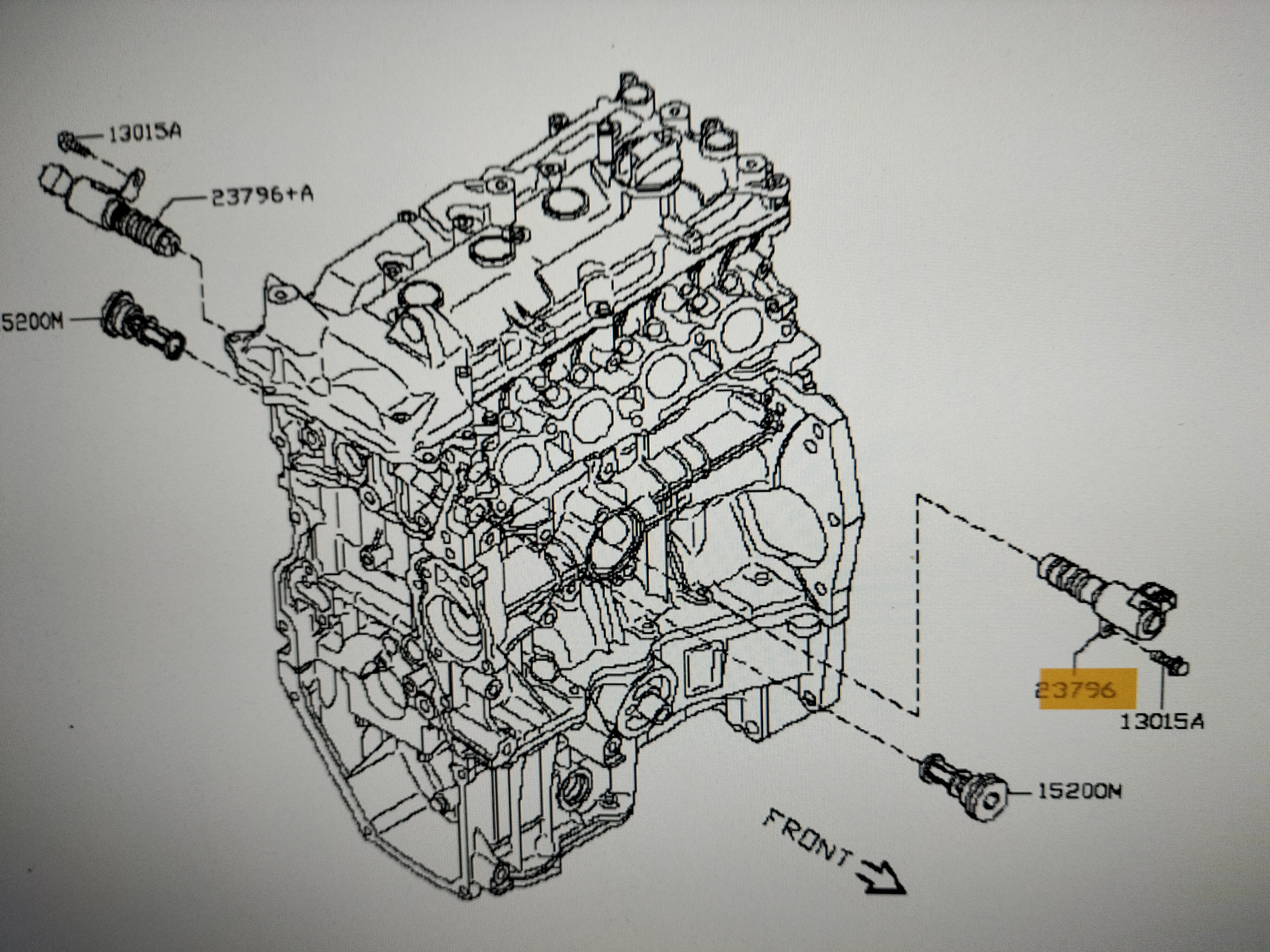 Ventiel variabele kleptiming HR12DE/ HR16DE Nissan 23796-ED00D CK12/ E11/ E12/ F15/ K12/ K13/ J10/ JJ10/ M20M/ Z12 Origineel.