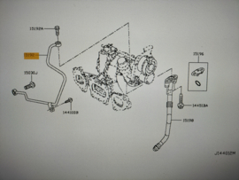 Tube-turbocharger oil feed 15192-00Q2L Original.