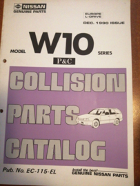 Collision parts catalog model W10 series Nissan Primera Wagon W10 EC-115-EL