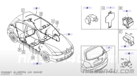 Montageclip kabelboom Nissan Almera N16 24210-BM400