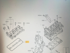 Gasket-rocker cover HRA2DDT Nissan 13270-00Q0F C13/ F15/ J11 Original.
