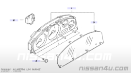 Kilometerteller/cockpit Nissan Almera N16 24810-BN761
