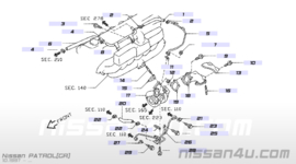 Pakking turbo RD28TI Nissan Patrol Y61 14445-VB300