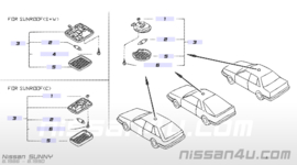 Lampglas interieurlamp Nissan 26411-M7001