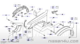 Afstandshouder spatbord Nissan Patrol Y61 63827-VB300
