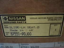 Slide-left-hand seat, outside Nissan Primera P10 87551-90J00 Original.