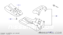 Protector-instrument inner cover Nissan Almera N16 48472-BM410