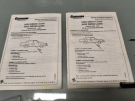 Central Door Locking Set Nissan 4 Doors DB032-LG400 Universal Original.