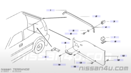 Afdekkap interieur achter links Nissan Terrano2 90903-7F002