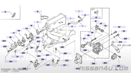 Luchtslang CA20E Nissan 14060-D0306 M10/ M11/ T12/ T72/ U11 gebruikt.