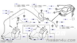 Ruitensproeierreservoir Nissan Micra K11 28910-5F015 + 28915-5F001
