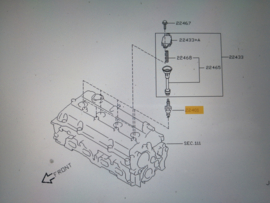 Bougie Nissan B2401-8H51D-VA N16/ P12/ T30/ V10