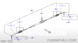 Socket kit-tie rod, outer Nissan Micra K11 48520-4F125