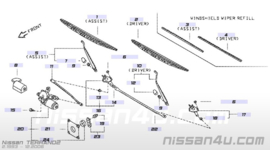 Arm windshield wiper right-hand Nissan Terrano2 R20 28885-0F000