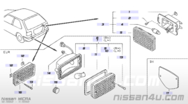 Mistachterlicht Nissan 26585-41F00 B11/K10/S12