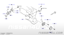 Koelwateruitlaatflens SR20DE Nissan 11060-2F200 P11/ V10/ WP11 Gebruikt.