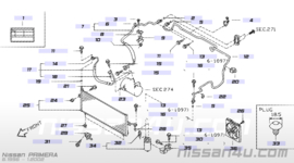 Aircoleiding hoge-druk Nissan Primera P11/ WP11 92440-2F500