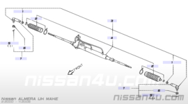 Stuurhuis Nissan Almera N16 49001-BN010