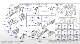 Montageklem brandstoffilter Nissan 16419-74Y00 B13/N14/Y10