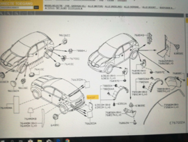 Opvulling achterbumper Nissan Qashqai J10 74779-JD01A