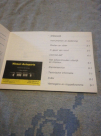 Instructieboekje '' Nissan Sunny Wagon Y10 '' OM1D-0Y10E0E