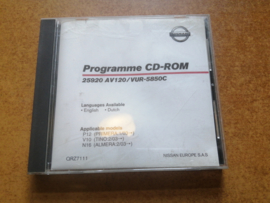 Programme CD-ROM 25920-AV120 / VUR-5850C N16/ P12/ V10 Gebruikt.