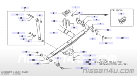 Schokdemper achteras Nissan King Cab D21/ D22 56210-25G28