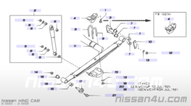 Schokdemper achteras Nissan King Cab 56210-25G28 D21/ D22