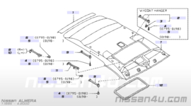 Handgreep plafond Nissan Almera N15 73940-0M000