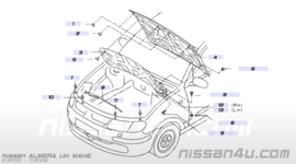 Motorkap Nissan Almera N16 65100-4M631 AV3