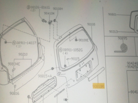 Kentekenverlichtinghouder Nissan Micra K11 90810-5F100 Gebruikt