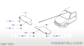 Zonneklep rechts Nissan Micra K11 96400-6F702