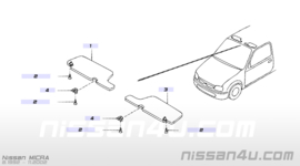 Kruiskopschroef M5 x 20 zonneklep Nissan 08530-52042 Gebruikt.
