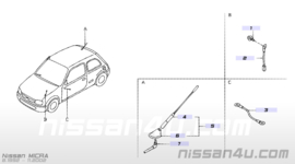 Antennekabel Nissan Micra K11 28241-6F600