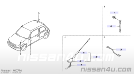 Feeder-antenna Nissan Micra K11 28241-6F600