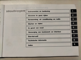 Instructieboekje '' Nissan Sunny N14'' OM3D-0N14E0E Gebruikt.
