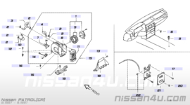 Resistance-rear heater Nissan Patrol Y60 27335-01J00 Original.