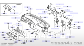 Frame dashboardkastje Nissan Primera P11/WP11 68108-9F601