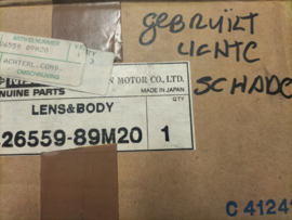 Lens-combination lamp, left-hand Nissan Sunny N13 26559-89M20 Used part. Little damage.