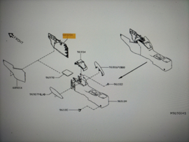 Cover-instrument lower, right-hand Nissan Micra K14 68920-5FA1A Gebruikt.